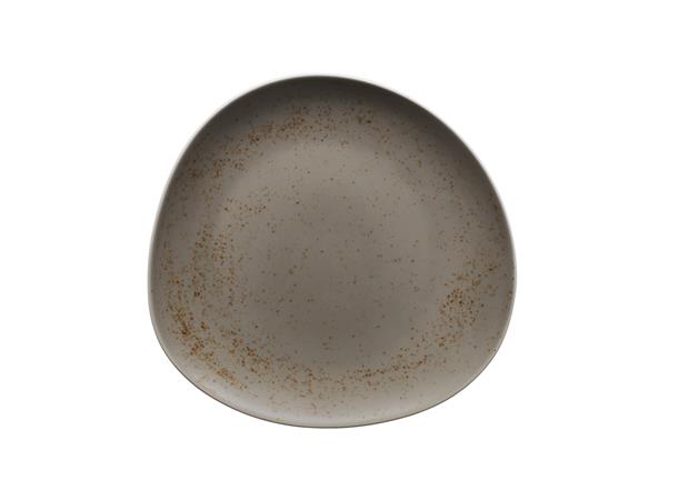 POTTERY tallerken coupe asym. Ø:220mm Dekor: Unique Light Grey